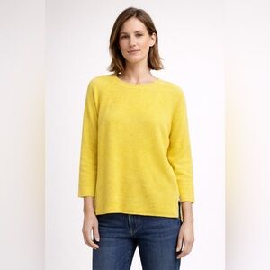 ✨💛 Amina Rubinacci Cashmere Linen Knit Sweater Italy Size 44 💛✨
